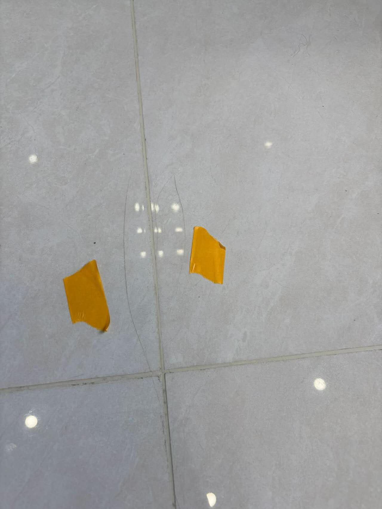 Before tile cosmetic repair